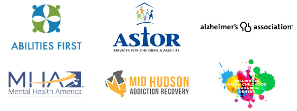 Abilities First, Astor House, Alzheimer's Association, Mental Health Association, Mid-Hudson Addiction Recovery, Millbrook Early Childhood Education Center