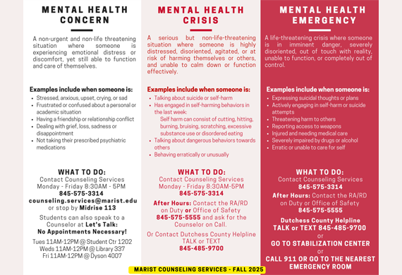 Image of Counseling Services chart