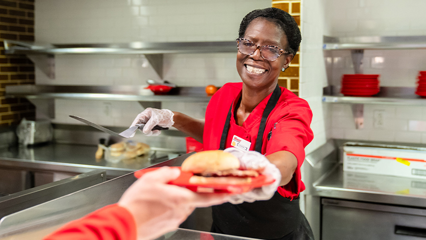 Image of returning dining staff.