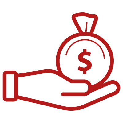 Image of an icon indicating financial resources.