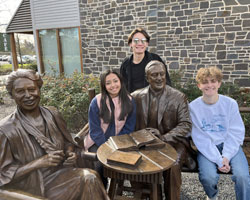 Image of Long Reach Society scholars at FDR Presidential Library and Museum.