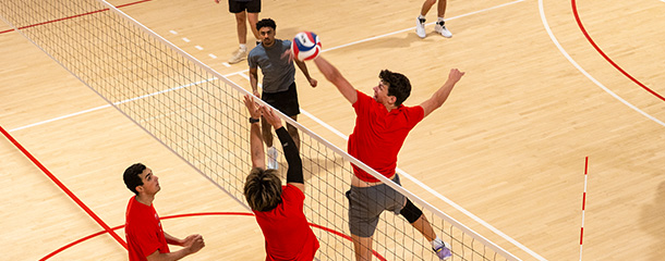 Marist University image: Students play recreational volleyball.