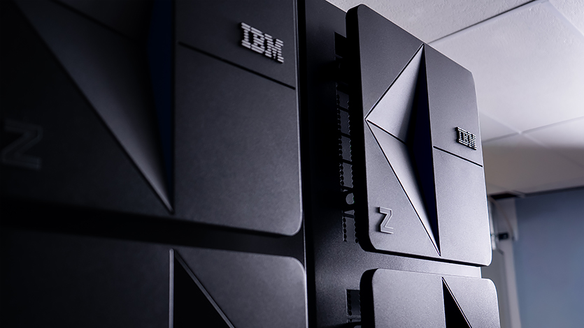 Image of IBM’s z17 mainframe in Donnelly Hall.