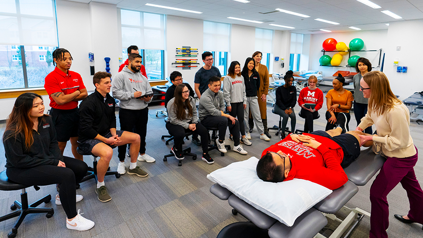 Image of The Doctor of Physical Therapy Lab at the Science and Allied Health Building. Photo by Carlo de Jesus/Marist University.