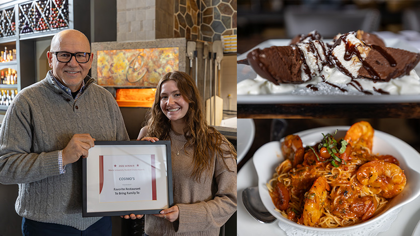 Image of Cosimo's receiving their Red Fox Faves award.