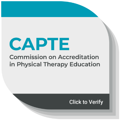 Image of the CAPTE accreditation status logo for Marist's DPT program.