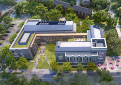 Image of a building rendering of Marist's proposed Science and Allied Health expansion.