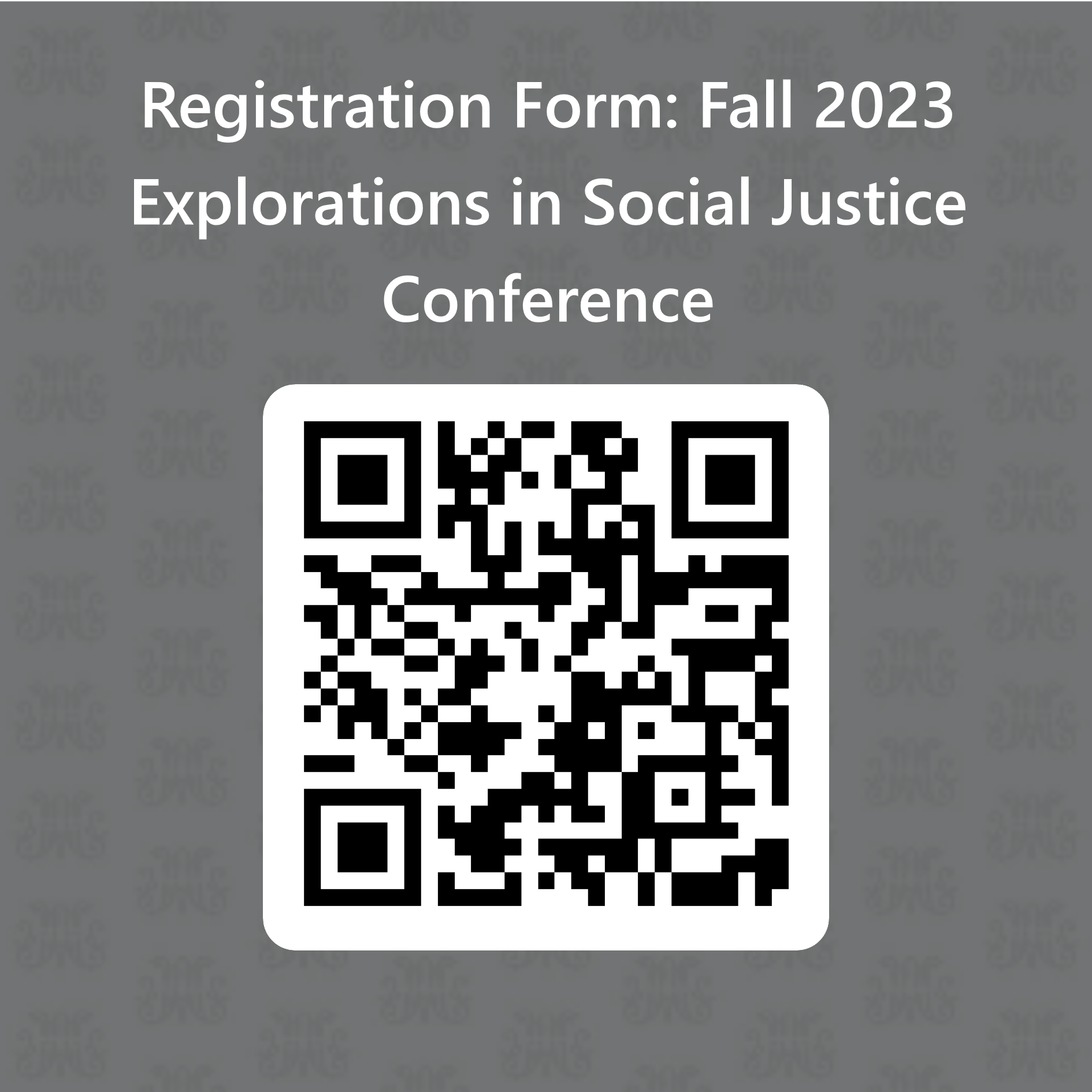 QR Code for Social Justice Conference