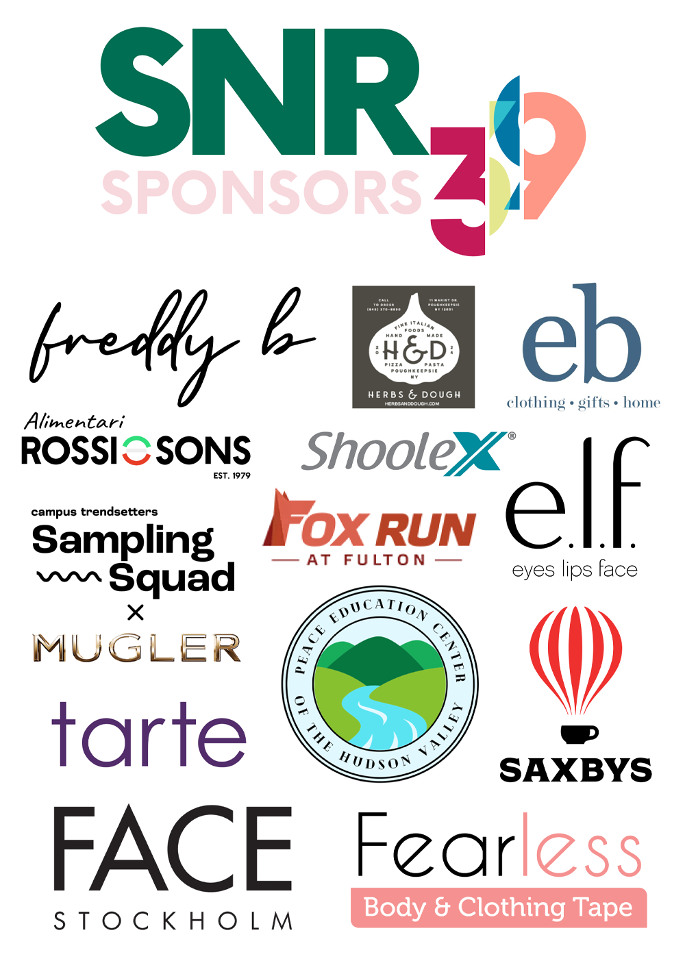 image of SNE39 Sponsor logos